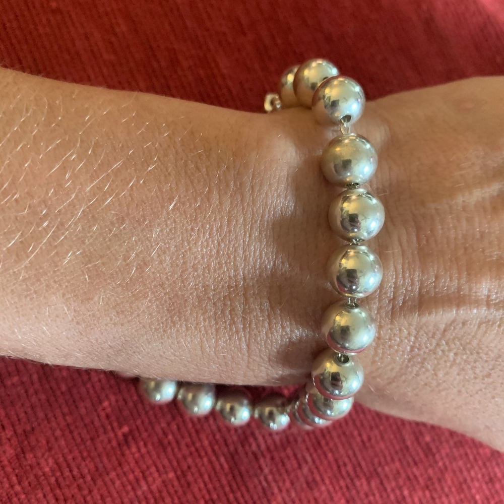 Sterling Silver Bead Bracelet